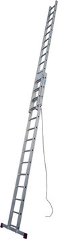 Двухсекционная лестница с тросом - фото 20490