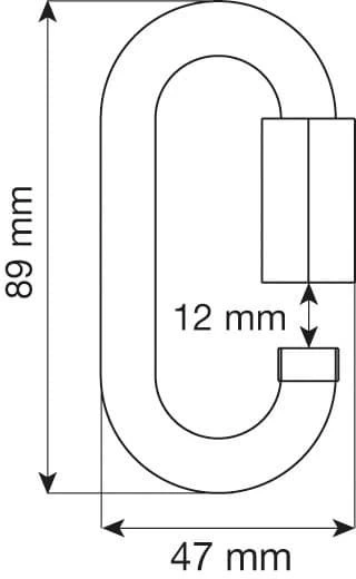 Купить Карабин-рапид Oval 10 mm Quick Link Steel