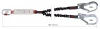 Двойной строп с амортизатором SHOCK ABSORBER REWIND DOUBLE (120-175 см.) (Карабин 0984)
