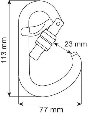 Купить Карабин HMS Belay Lock